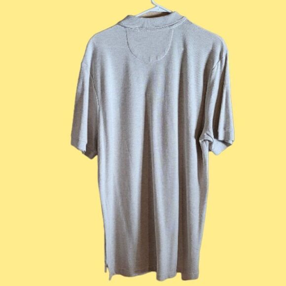 Chaps Men's Short Sleeve Cream Polo - Size L - Picture 3 of 3